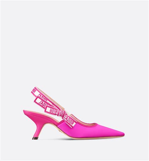 DIOR J'Adior Woven Satin Slingback Pumps 